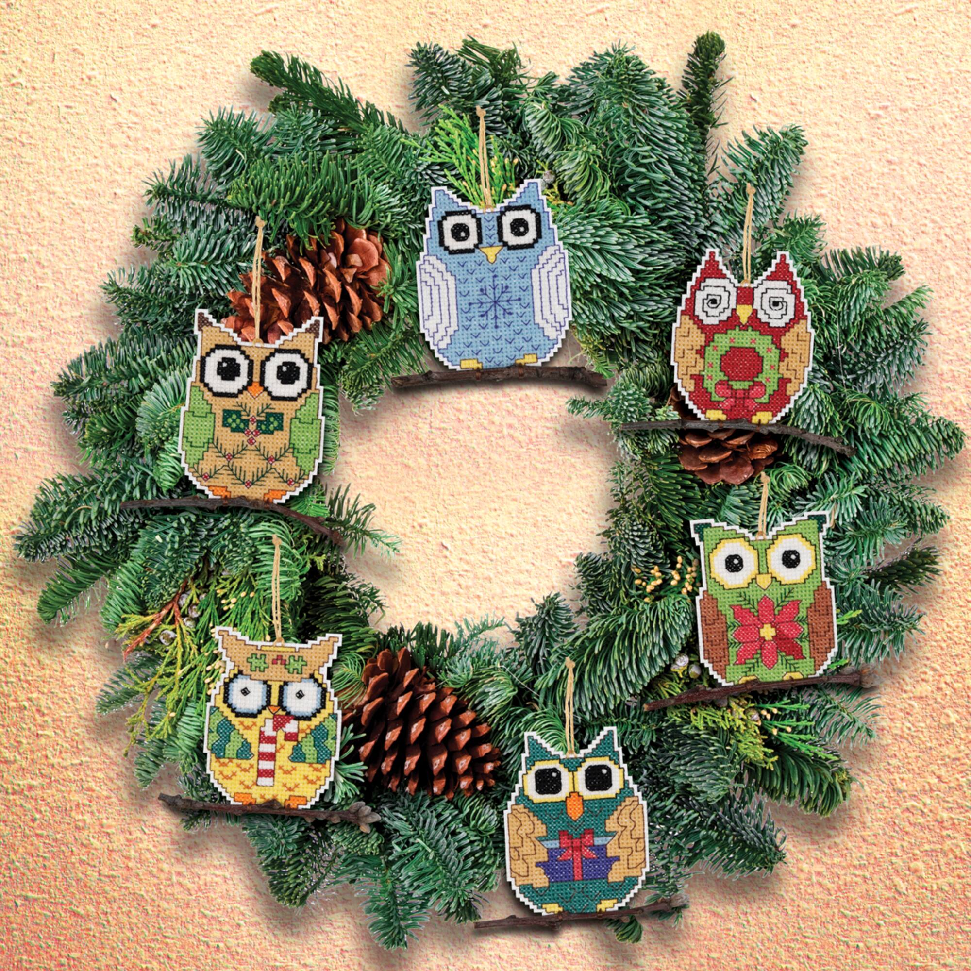 Janlynn® Owl Counted Cross Stitch Ornaments Kit